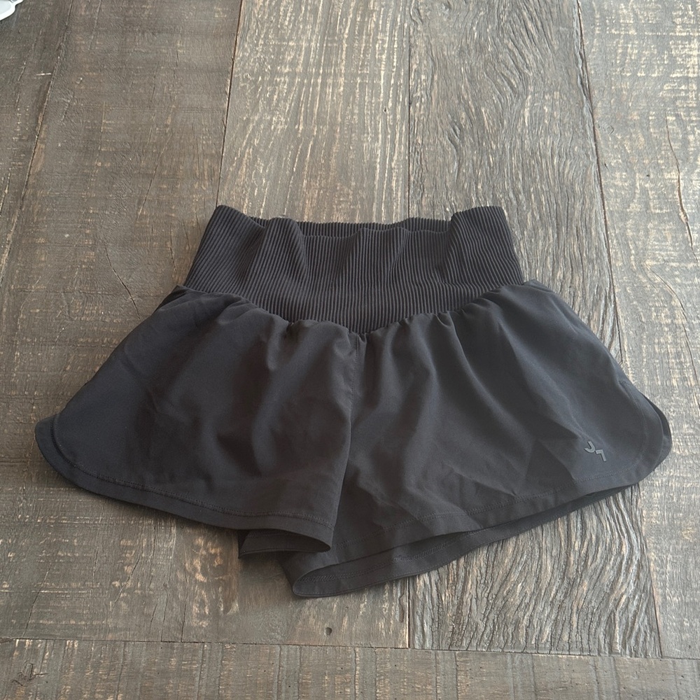 JoyLab Black Ribbed Waist Running Shorts